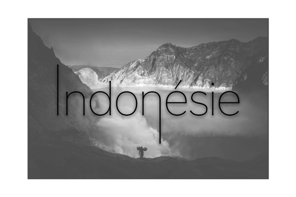 INDONESIE - Mineurs de soufre